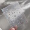 Luxury Star Nail Stickers For Nail Art Stars Silver  Stamping Nail Decals Gilding Four-Pointed Star Nail Art Design Slider