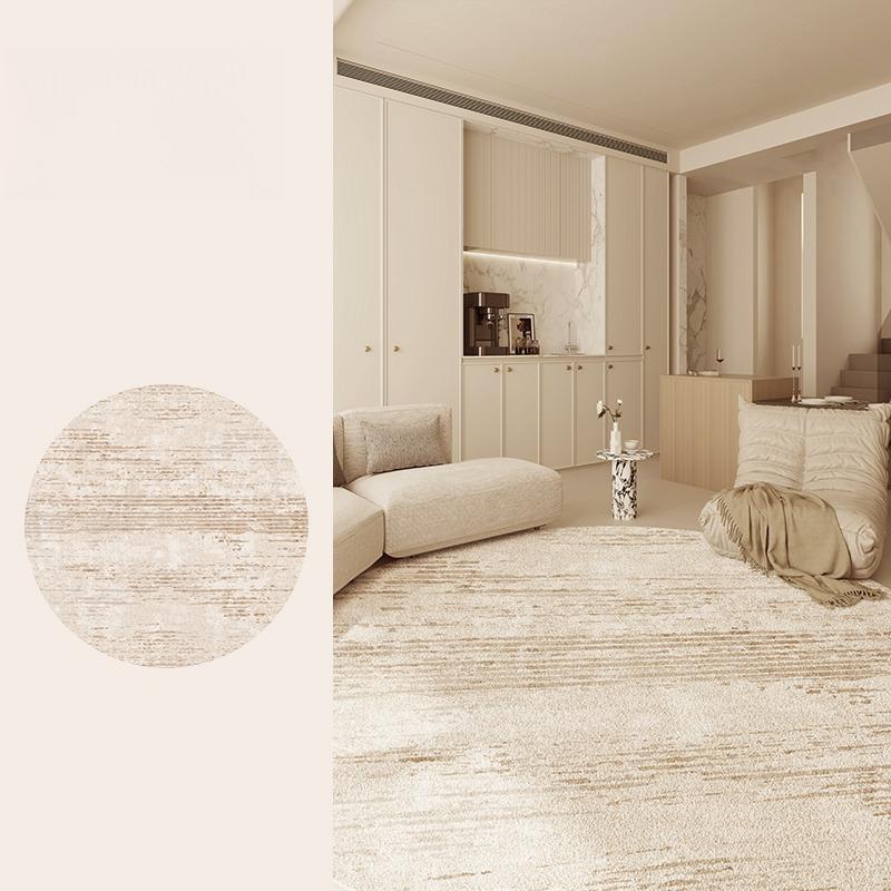 Modern Style Bedroom Decor Round Carpet Minimalist Carpets for Living Room Thicken Plush Bedside Floor Mat Fluffy Soft Study Rug