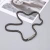 Retro Stainless Steel Dragon Bone Chain Necklace & Bracelet Set for Men