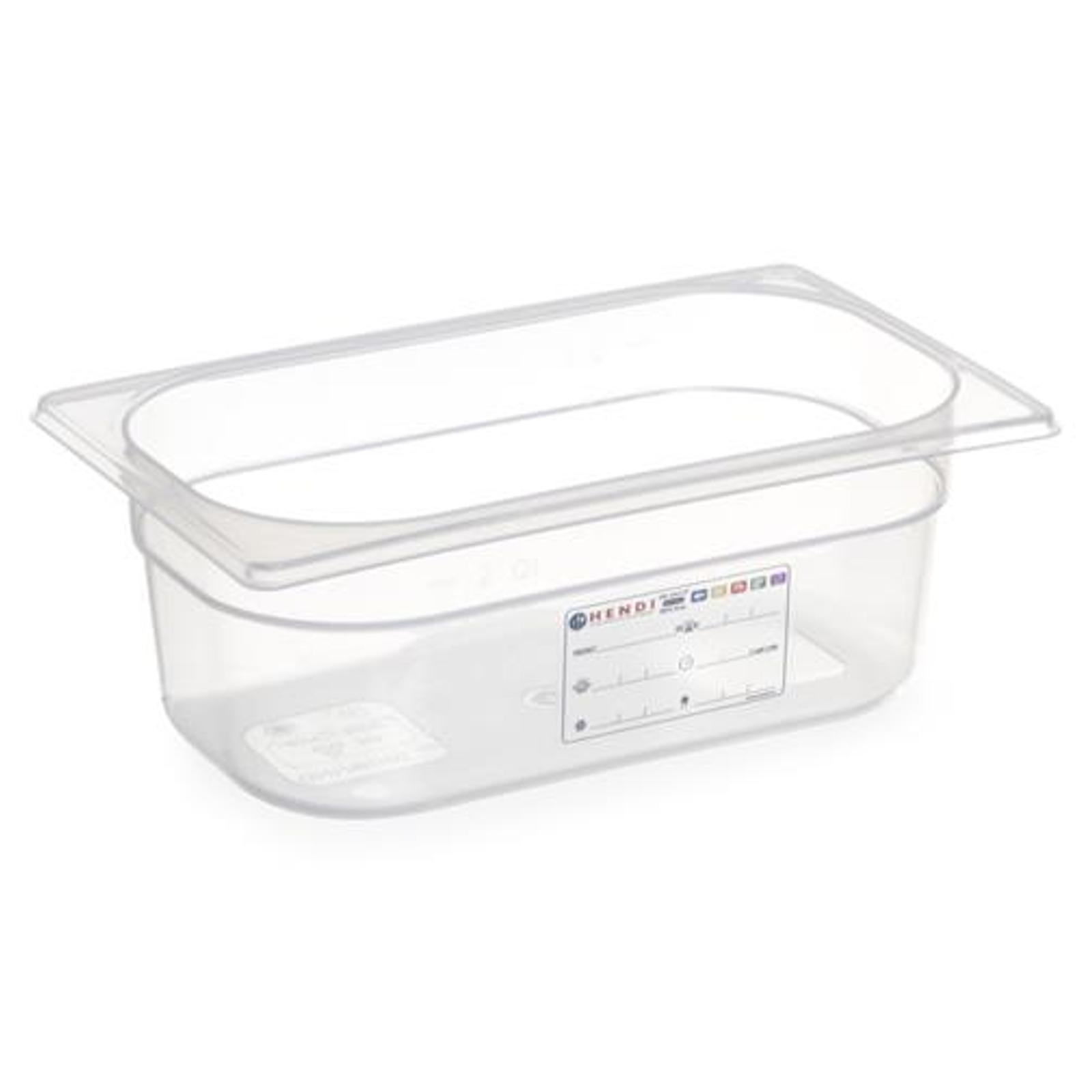 Super Merchant Polypropyleen Bak Gn 14 Hoogte 100 Mm Hendi 880371