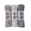 Contex MOKU Face Towels Medium Set of 3 (59350-90), Size, (Gray, Almond, Purple)