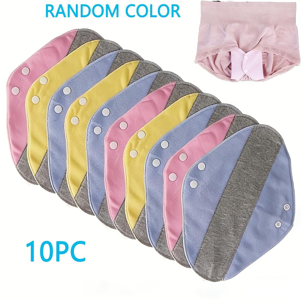 10pcs Reusable Washable Pads for Leak-Proof Underwear Specifically Designed for Urinary Protection