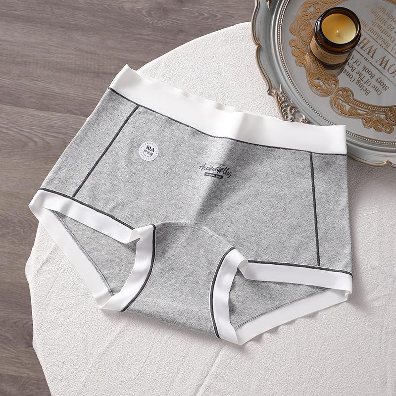 

Женская спортивная сумка из цветного хлопка большого размера на весну и осень, трусы-боксеры с антибактериальным хлопком 10a и удлиненной ластовицей 3XL серый