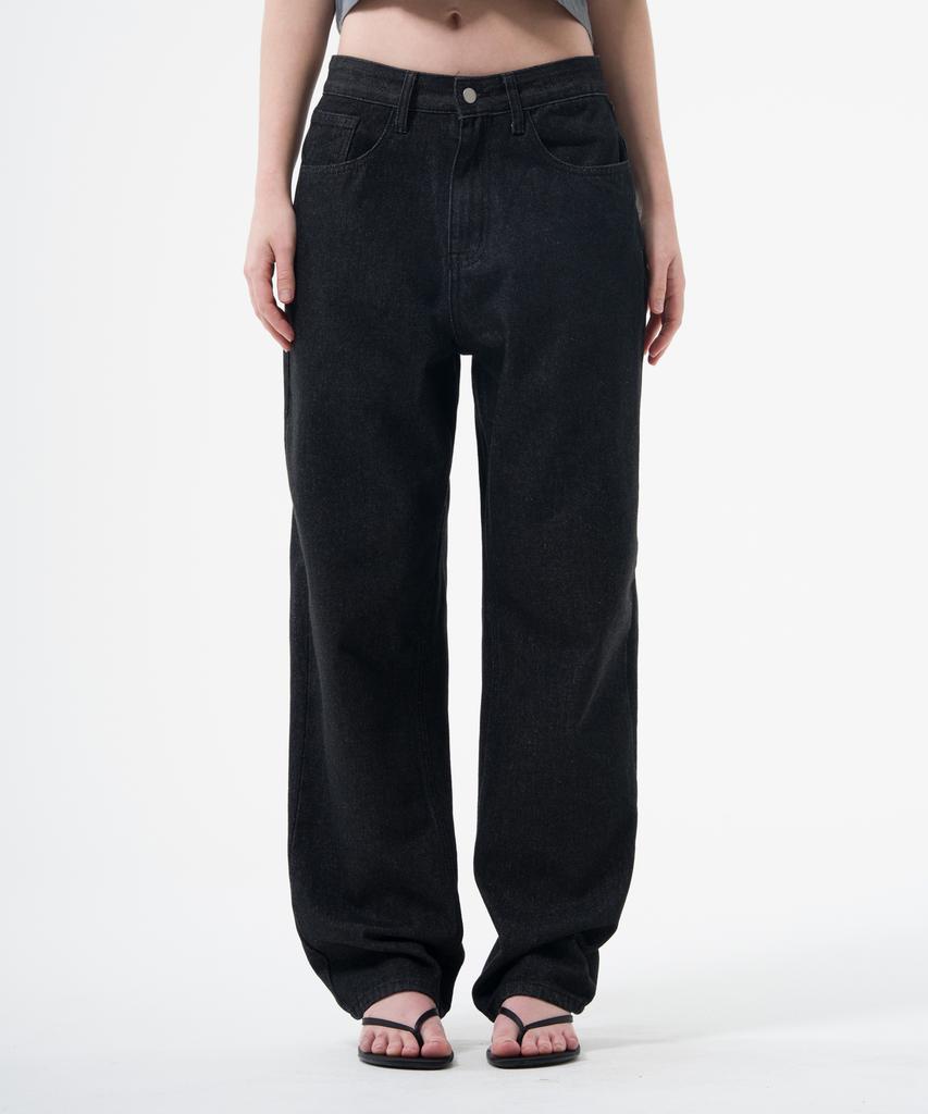 Descheuis Everyday Bio-Washed Relaxed Denim Pants Black Indigo