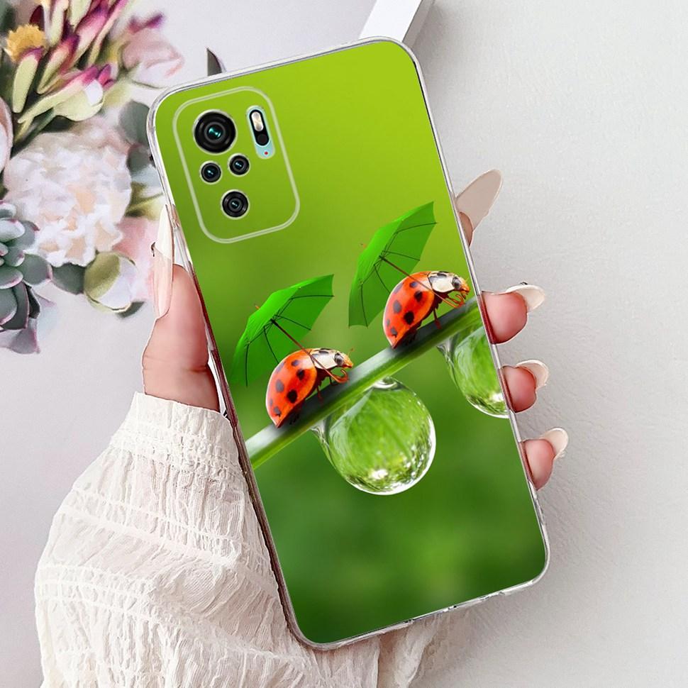 Colorful Pattern Case For Xiaomi Redmi Note 10 4G Ultra Slim Soft Silicone Case For Redmi Note 10 10S Note10 Note10S Cover Coque
