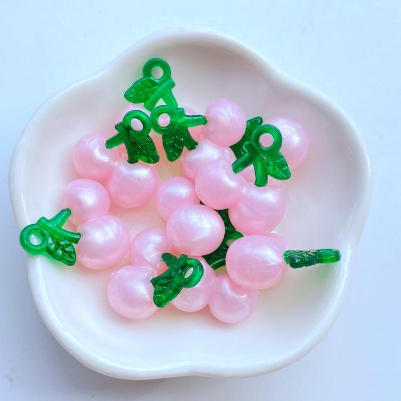 10Pcs New Cute Mini Strawberry Cherry Flat Back Resin Scrapbooking DIY Jewelry Craft Decoration Accessories