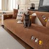 Winter Thicken Sofa Towel Solid Color Lamb Wool Plush Sofa Cushion Corner Soft Slipcovers For Living Room Decor Couch Cover