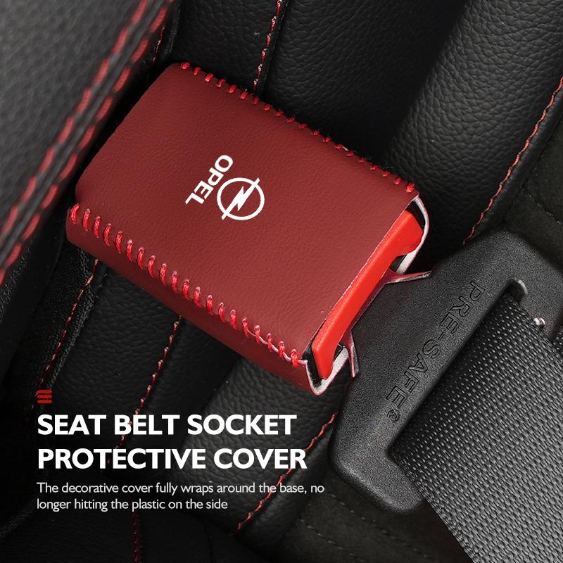 Car Seat Belt Buckle Anti-scratch Protector Cover Accessories For Opel Astra H G J Insignia Corsa Zafira Meriva Mokka Kt2