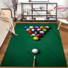 Billiard-Thematischer bedruckter Teppich für Spielzimmer Teppich für Zuhause Sofa Schlafzimmer, Geschenkmatte