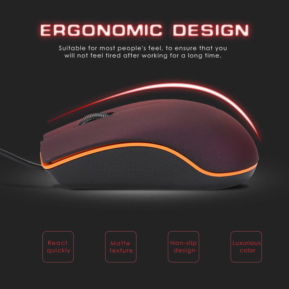 USB-Gaming-Maus USB-Kabelgebundene Gaming-Maus 1200 DPI Optisch 3 Tasten Gaming-Mäuse für PC Laptop Computer E-Sport Kabel DropshippingHeiß