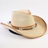 Popular European and American Western Cowboy Straw Hat Men's and Women's Fashion Shade Straw Hat Outdoor Western Cowboy Hat