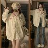 Women's Star Embroidery Japanese Patchwork Baseball Jacket - Spring/Autumn, Loose Fit