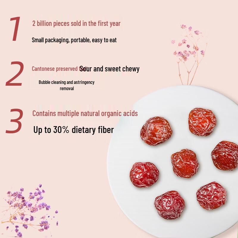 Liuliumei Lover's Dried Plums 5 X 160g Pack