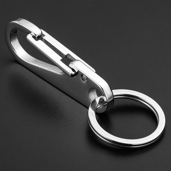 Keychain Heavy-duty Quick Release Stainless Steel Keychain with Tight Buckle Structure Bottle Opener Corrosion Resistant