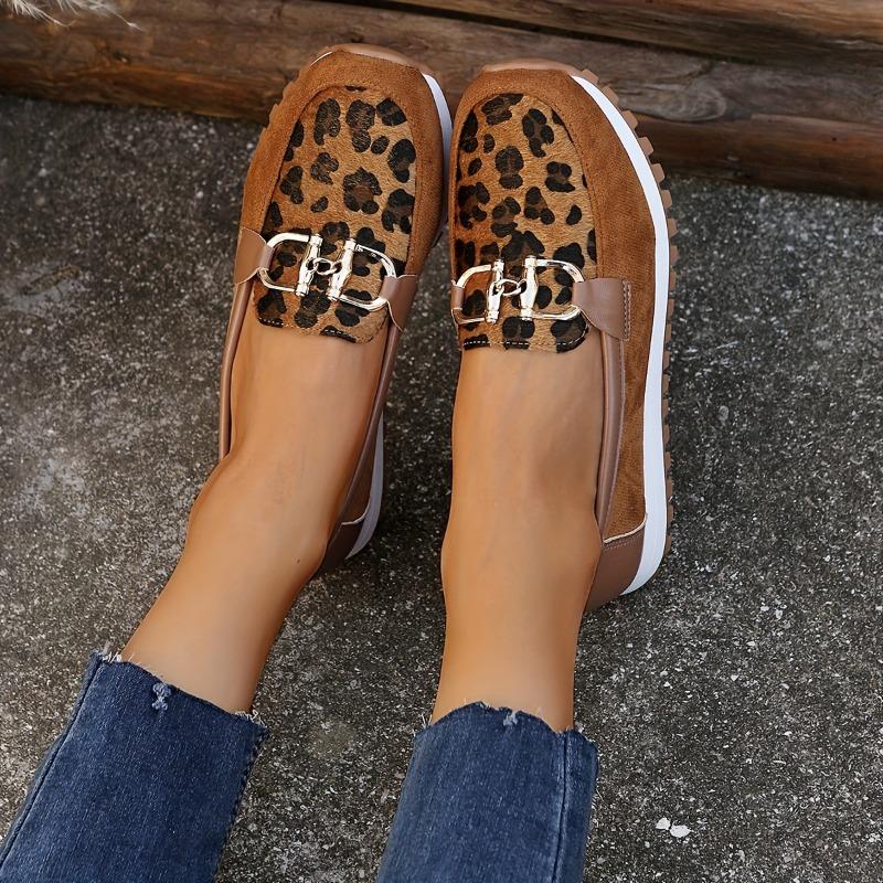 Big Size Women's Shoes 2025 Summer New Metal Buckle Big Size Flat Bottom Casual Cloth Single Shoes