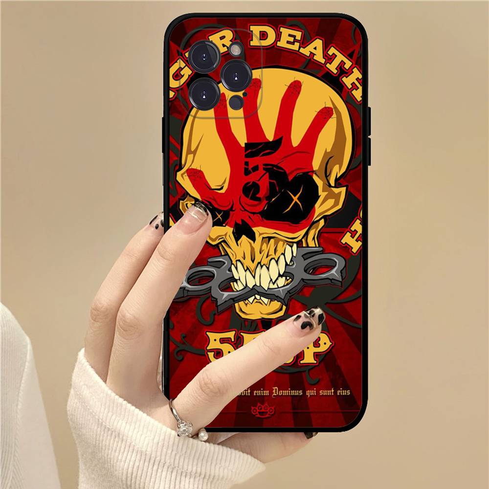 

Popular Band F-Five Finger Death Punch Phone Case For IPhone 16 Pro Max 15 17 Plus 14 13 12 Mini 11 Black Cover iPhone 14pro max