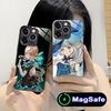 Game GI Lynette Glass MagSafe Mobile Phone Case for iPhone 17 16 15 14 13 12 11 Air Pro Max Plus Mini Colorful Cover