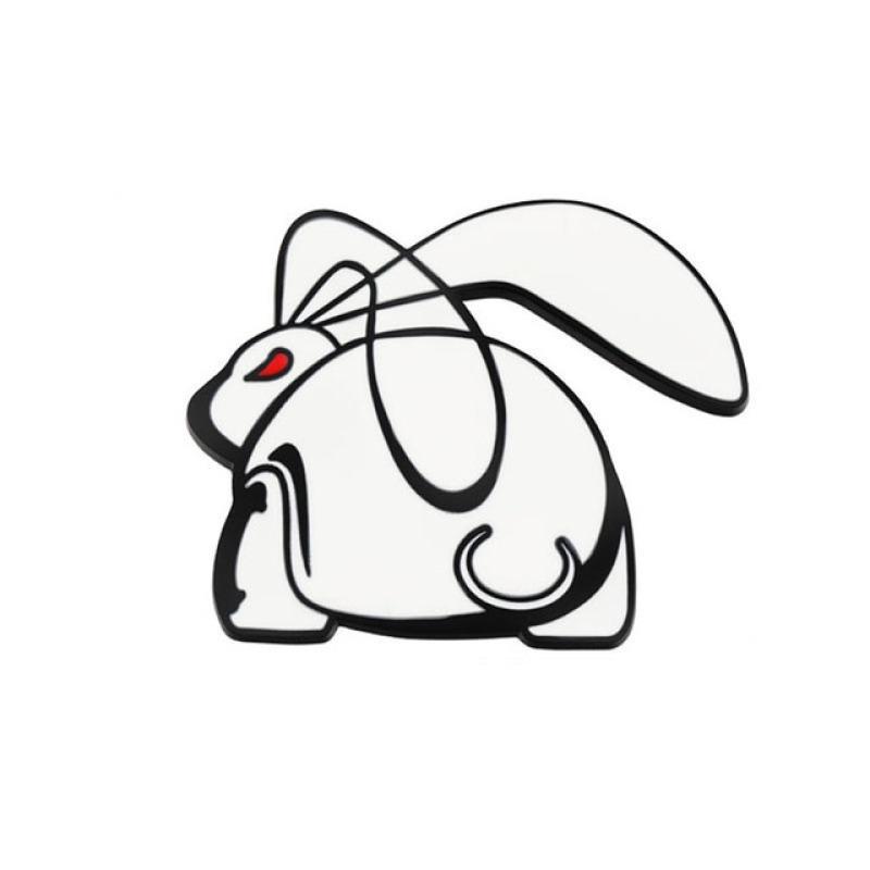 

3D металлическая эмблема бегущего кролика на задний багажник автомобиля для Jetta Golf MK4 MK5 Polo R20 Passat автомобильные аксессуары чёрный/белый