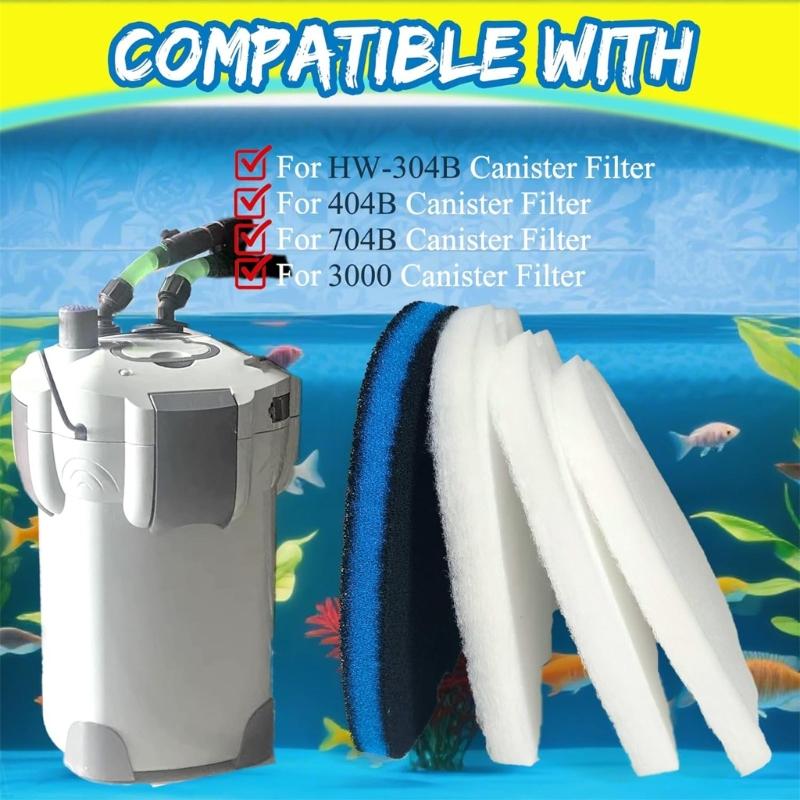Spugne di Ricambio Filtro per Filtri Esterni per Acquari Universali Filtro Aria Pad Impregnato