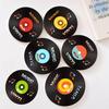 Vintage Record Coffee Coasters, Washable, Wipeable, Insulated Coasters Provide Drinks for Music Lovers