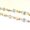 Les Trésors De Lily [E9825] - Gold Plated Bracelet 'Mélodie d'Amour' Blue