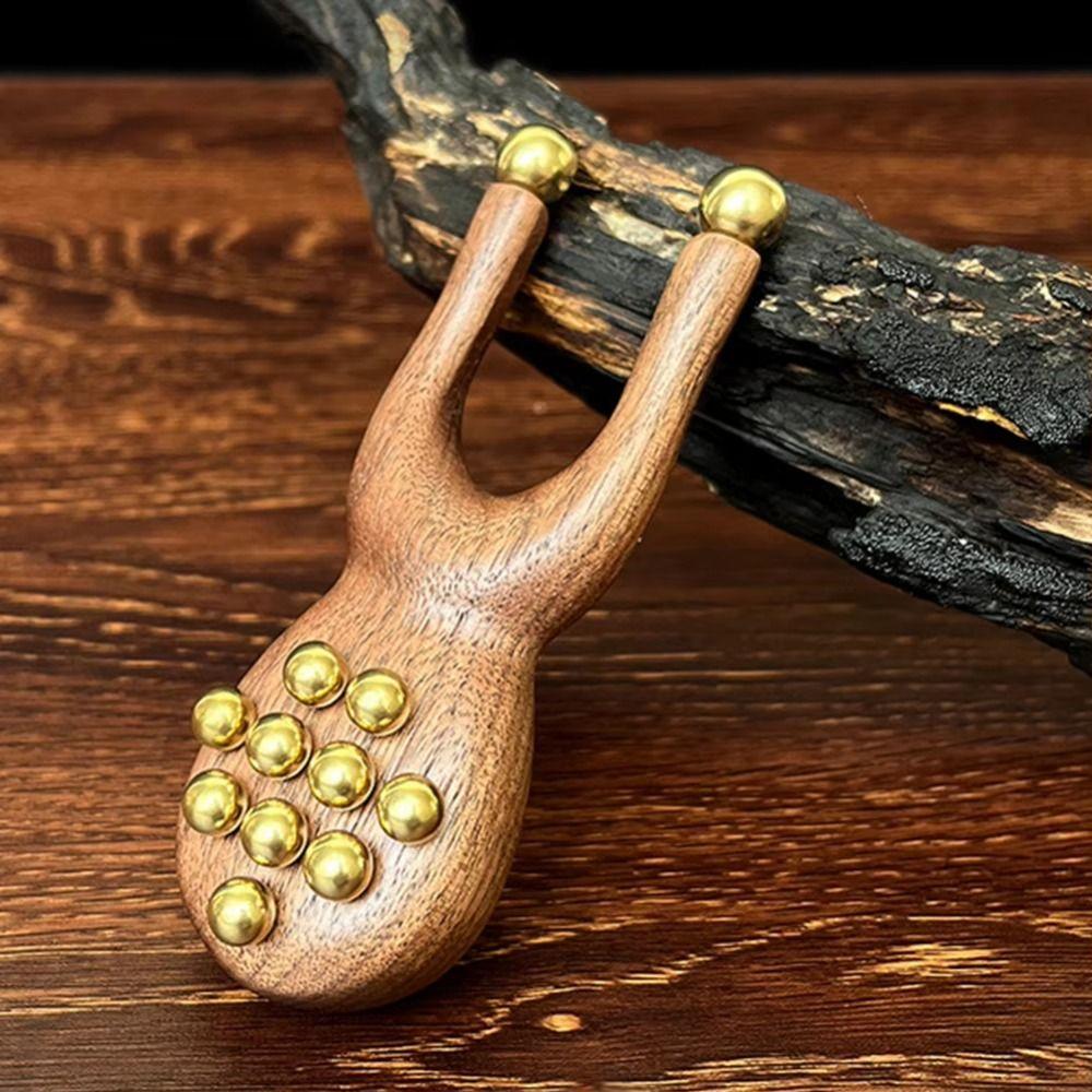 Antistatic Guasha Face Massager Tool Wooden Handle Wood Gua Sha Tool Skin Scraping