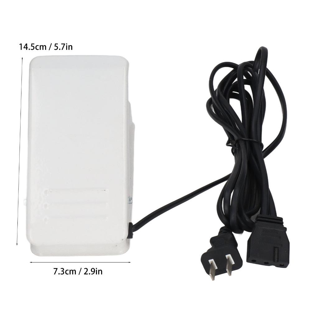 Plastic Sewing Machine Foot Pedal Durable 2.5A Rating Replacement Foot Pedal White Iron Foot Control Pedal Household Use