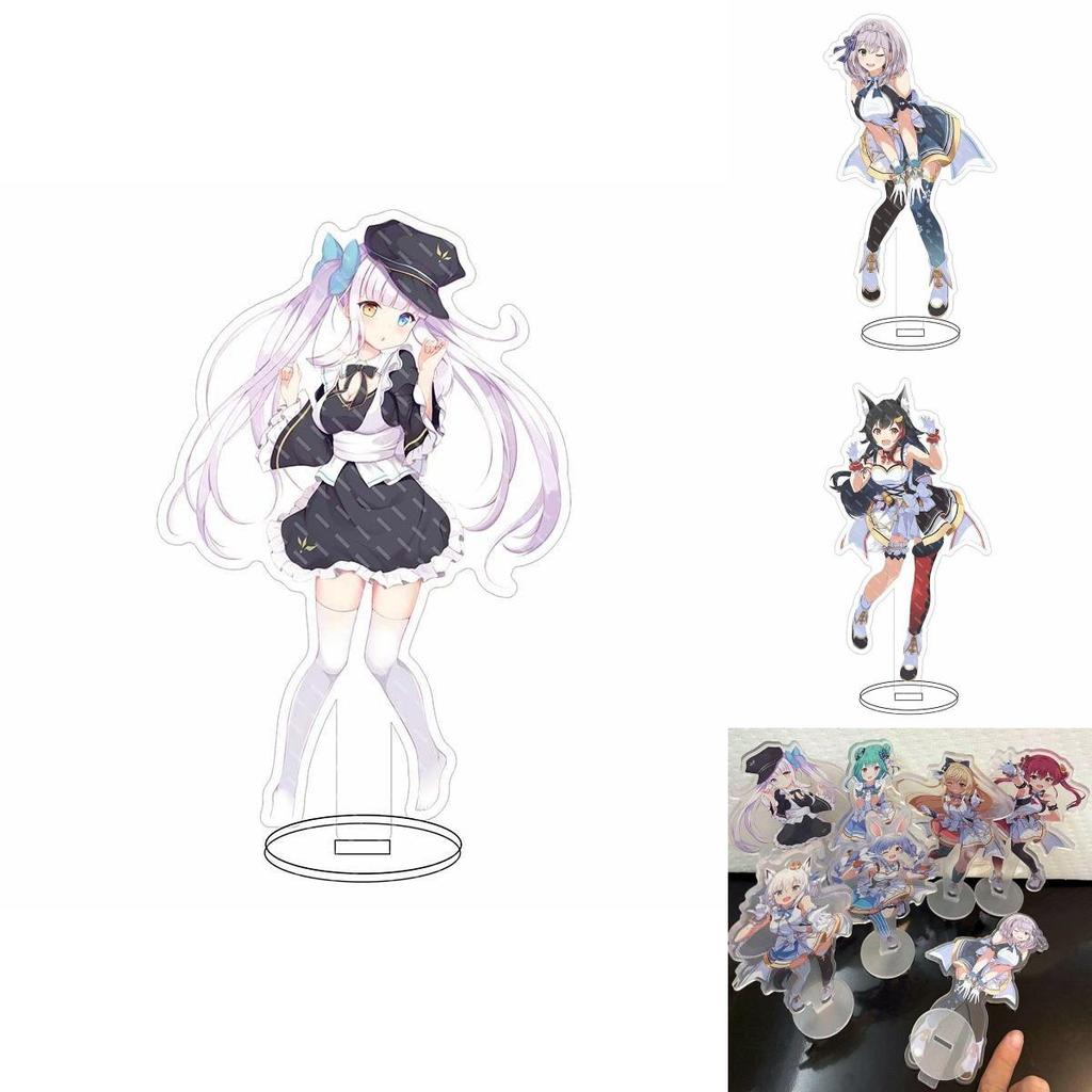 Hololive Vtuber Acrylic Stand Delightful Desktop Decor Showcasing Fubuki Okayu Ayame Subaru Matsuri