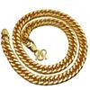 Durable Copper-Plated Gold Necklace, Sand Gold Design, Consistent Color, Masculine and Imposing, Fire-Tested for Quality.