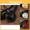 Charming Heart Shaped Necklace For Women And Men With Retro Leather Design