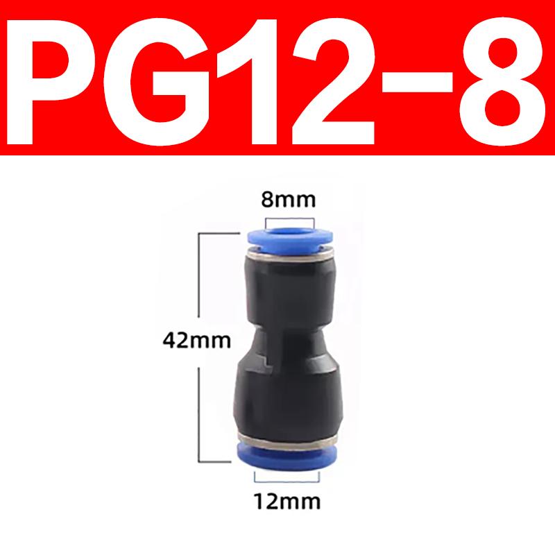 PE PG PY PW Air Connectors 4 6 8 10 12mm Pneumatic Fitting Quick Connect Tee 3Way Plastic Pipe Water Hose Tube Connector