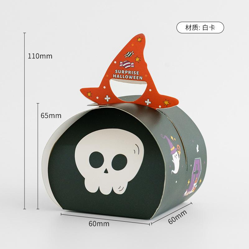 Halloween Ghost Candy Snack Box Happy Halloween Decoration For Kids Biscuit Cookies Gift Box Halloween Party Supplies