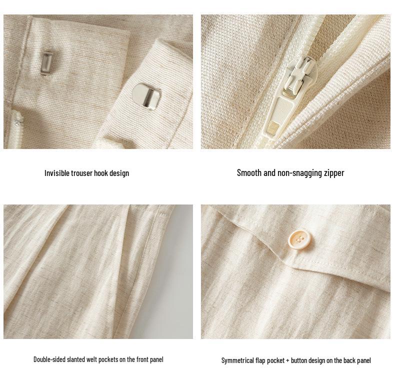 Women's Summer Linen Wide-Leg Pants: Breathable, Versatile, and Stylishly Casual