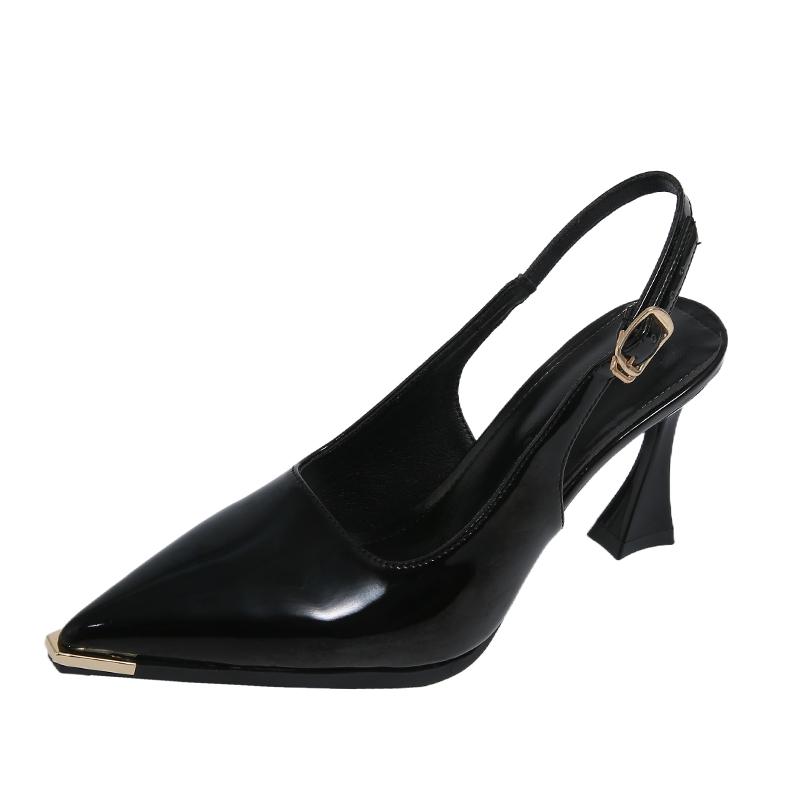 Fashion 2025 New Luxury Designer Summer Women Sandals Fashion Pointed Toe Singbacks Shoes Ladies Elegant High Heel Party Sandals