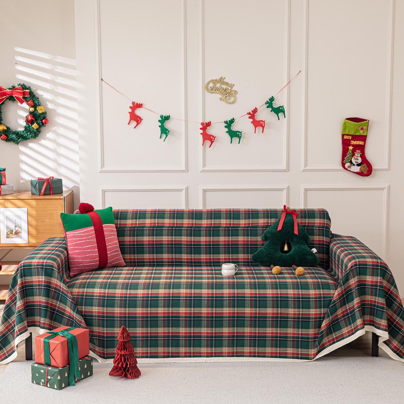 

Современный плед-чехол на диван, защитный чехол для мебели в гостиной, чехол-полотенце на диван для рождественского декора, подушка для сидения на диване. 180cmX140cm