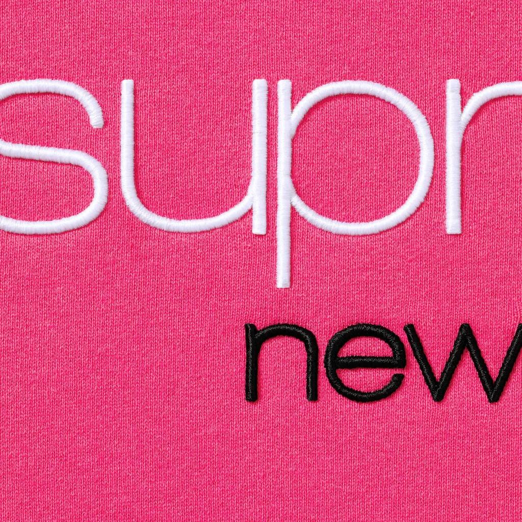 Supreme Classic Logo Hooded Sweatshirt Bright Fuchsia
