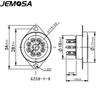 Ceramic 8Pin Tube Socket EURO Valve Tube Base For ECC40 AZ41 EF40 EF42 EL41 Vacuum Tube Amplifier Audio HIFI DIYGood product