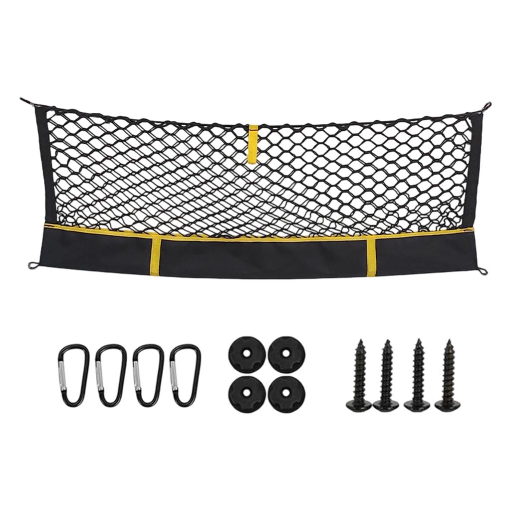 Car Trunk Storage Net Cargo Net for Luggage Organization and Barrier, Elastic Mesh for SUV, Sedan and Truck