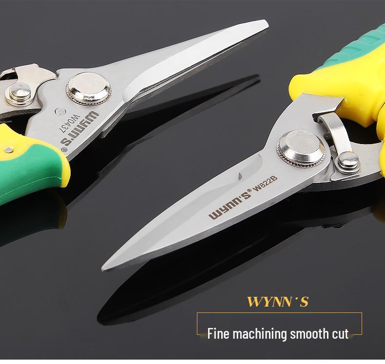 Stainless Steel Electric Shears, Industrial Grade for Sheet Metal, Aluminum Panels, and Wire Ducts - Available in 7" and 8" Sizes.