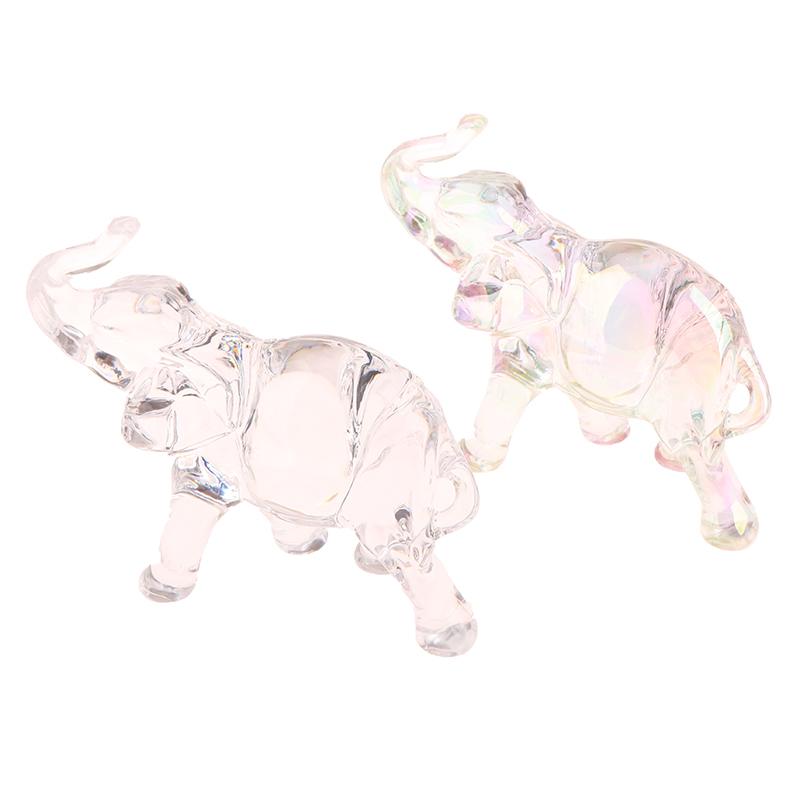 Estátua de Elefante Fofa Mini Estátua de Animal Elefante Bebê Enfeites Artesanato Enfeites de Mesa Sala de Estar