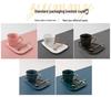 Luxury Triangle Coffee Cup & Saucer Set with Spoon - Ideal Gift with Custom Logo