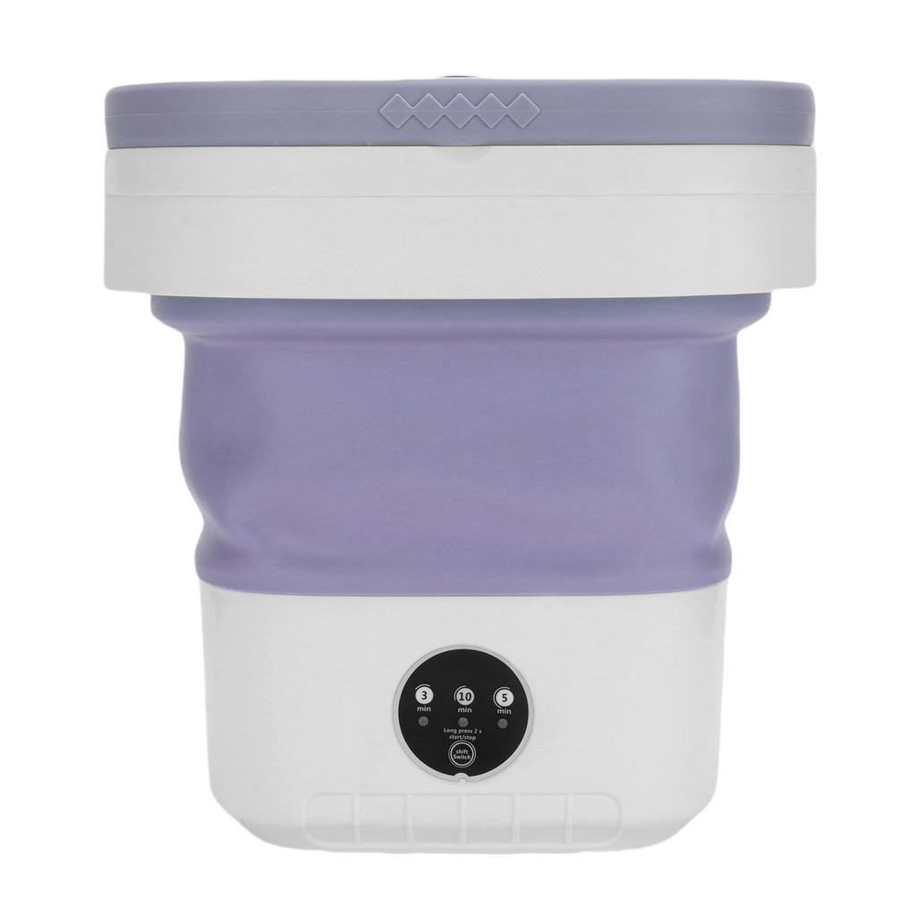 Portable   Washing Machine Small Clothes Foldable Laundry Machine with 3 Cleaning Modes for Hotel Home Apartment