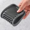 Simple Sink Organizer Non-Slip Draining Pad Bathroom Organizer Silicone Drain Tray  Bathroom