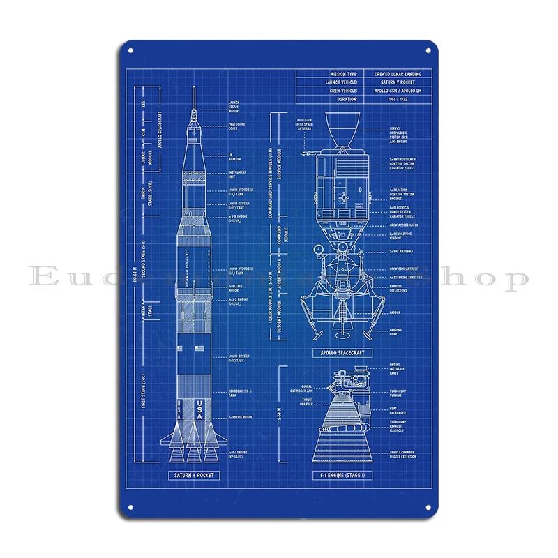SPACEX Super Heavy Starship SpaceX Blueprint  Metal Club Customize Wall Decor Decoration Bar Cave Tin Sign Poster