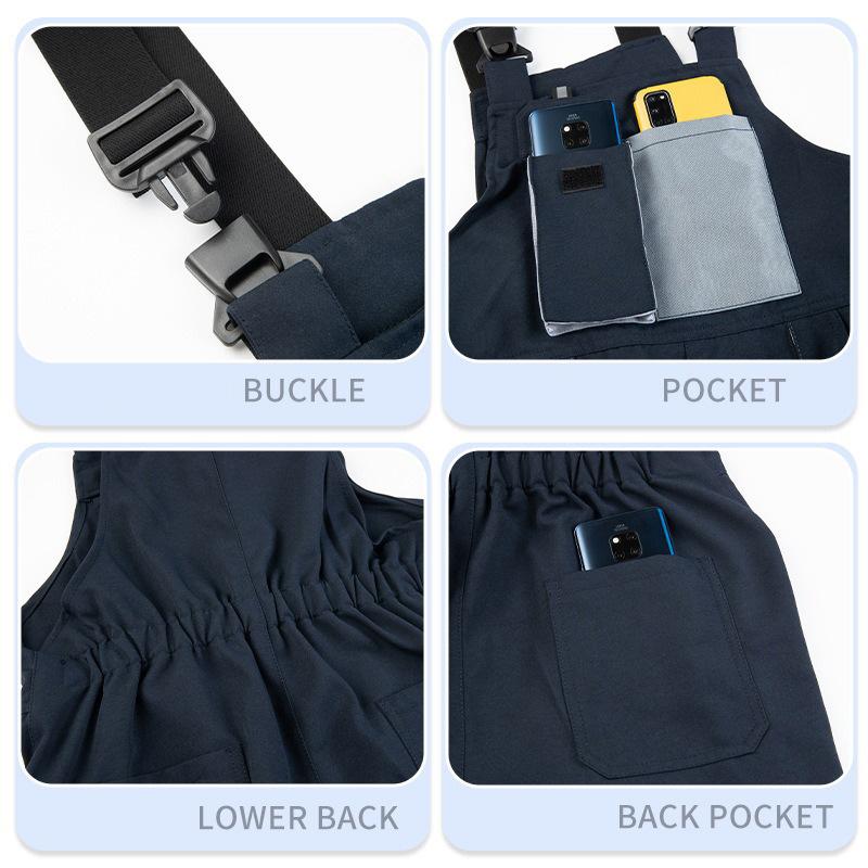High Quality Men's Overalls Big Multi-Pocket Jumpsuit Wearproof Romper Factory Labor Protection Clothing Men Workwear Suits