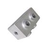 Conector de Tubo Quadrado de Liga de Alumínio Conexão de Reposição Fixador Junta Fixa Cotovelo de 3 Vias Acessório de Tubo Fácil de Instalar