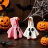 Halloween Desk Goose Outfit, Goose Witch Cape And Pointed Hat, Ghost Hoodie, Holiday Costume for 7-Inch Desk Goose Statue