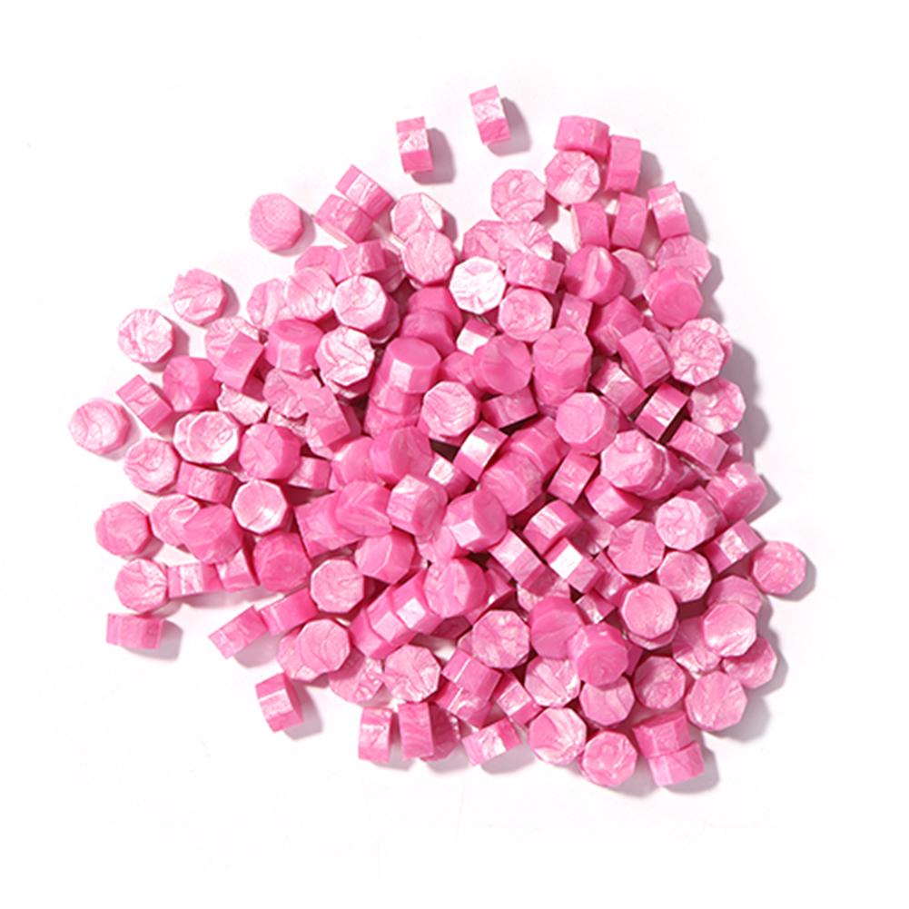 100pcs Octagon Red Sealing Wax Beads Retro Seal Stamp Beaded for Wedding Birthday Card Vintage Craft Envelope Letter Decor