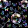10/50/100PCS Transparent Laser Butterfly Stickers Holographic Stickers for Watercup Laptop Scrapbook Notebook Diary Stickers