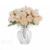 Artificial Flower Vase for Home Decoration Accessories Wedding Scrapbook Peony Candy Box Arrangement Christmas Silk Rose Bouquet